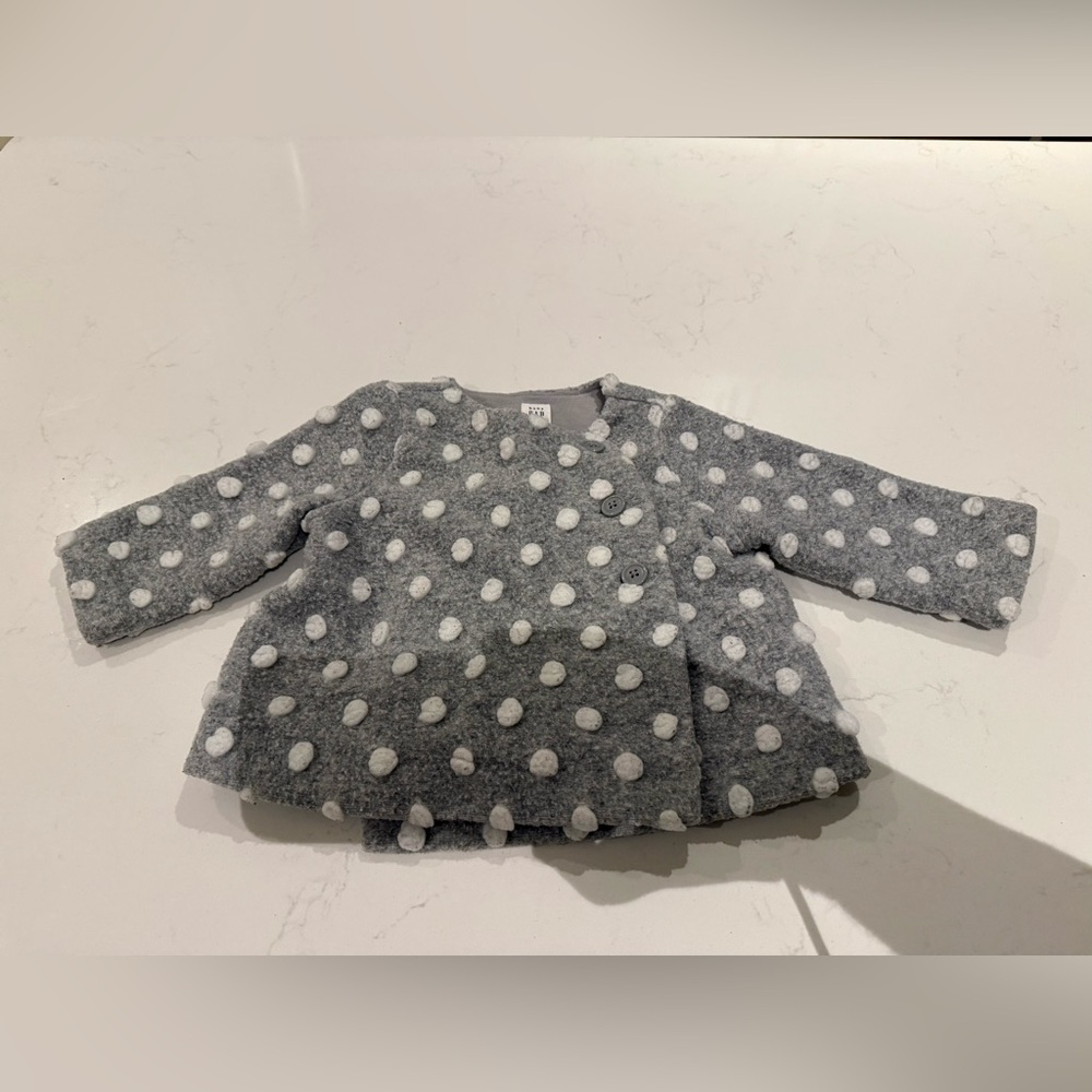 Gap grey Polka Dot Kids Coat